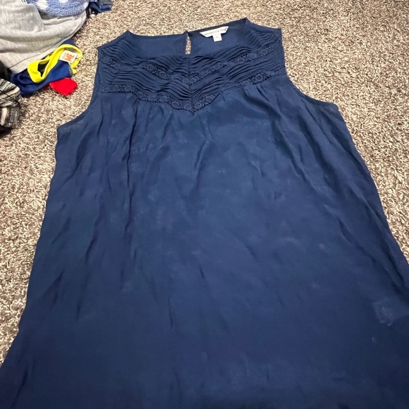 Blue Lacey on top tank top - Picture 1 of 3